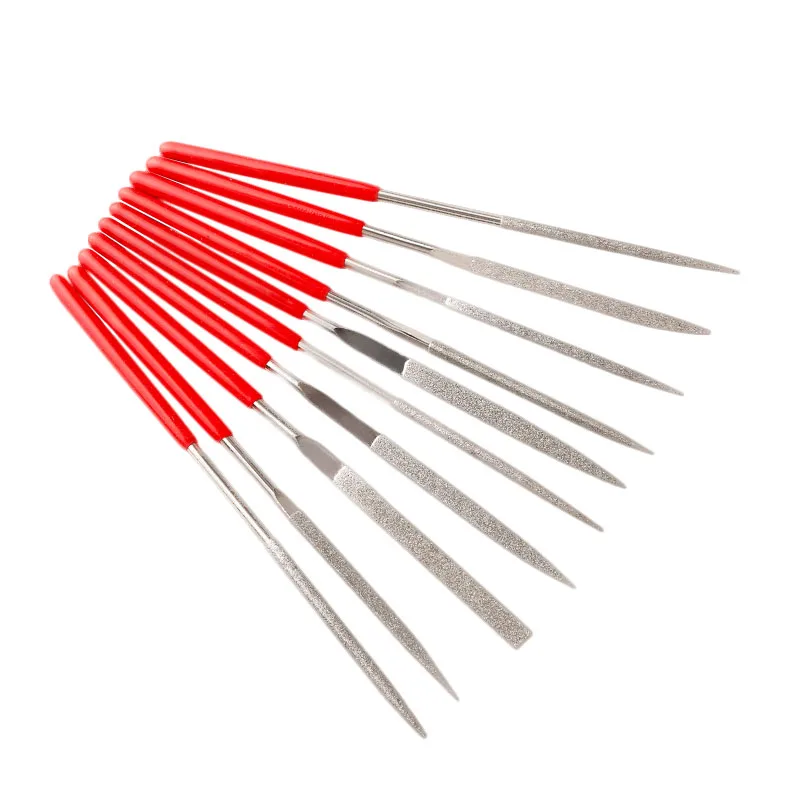 Hand Tool 10Pcs Round File Mini Diamond Needle File Set