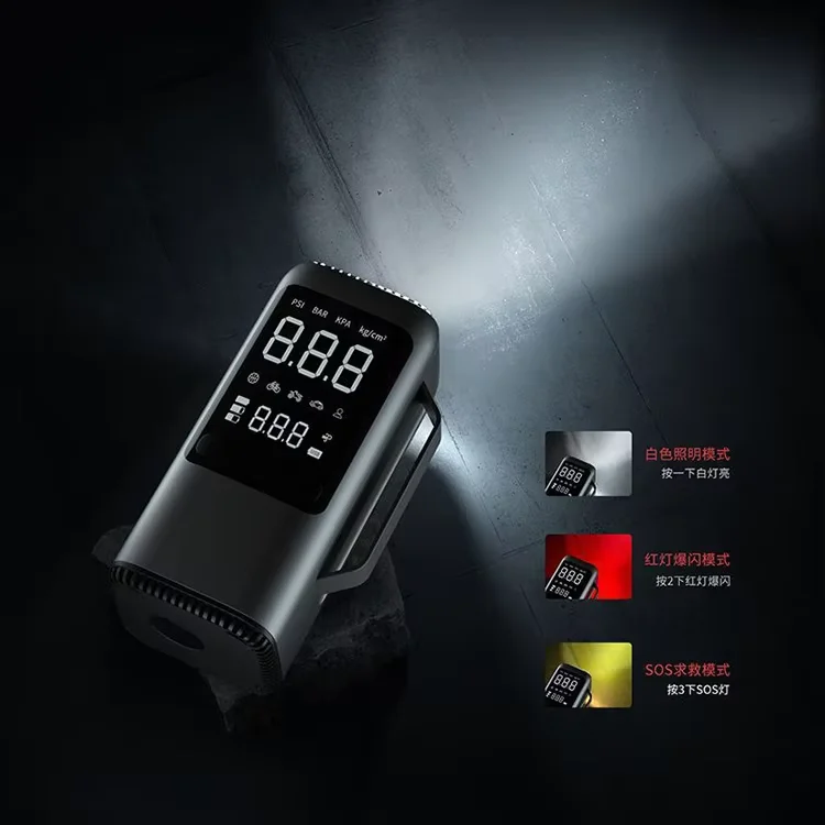 Multi-Function Car Jump Starter Emergency Power Bank with ABS Material Featuring Air Compressor Vacuum Cleaner Tire Inflator - view 6