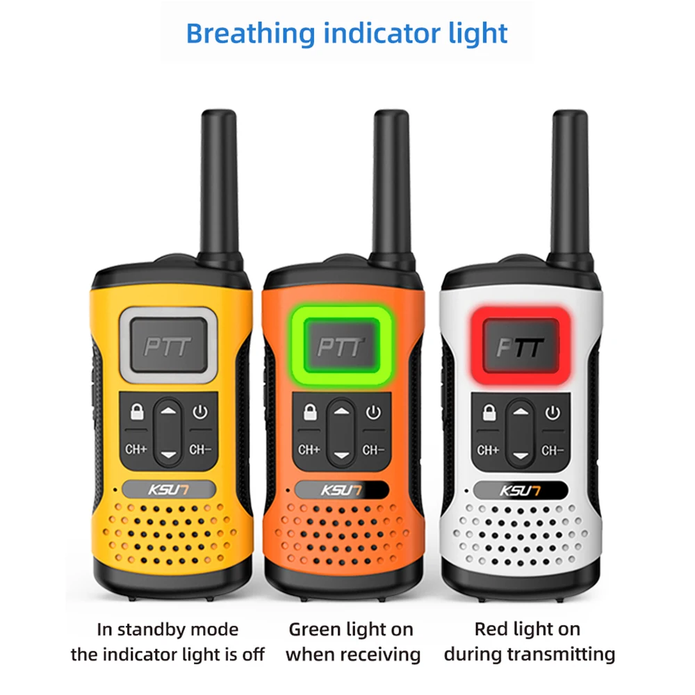 KSUN GZ32 Custom VOX CTCSS DCS PMR FRS License Free Two Way Radio Handheld Mini Comunicador Walkie Talkie De Largo Alcance