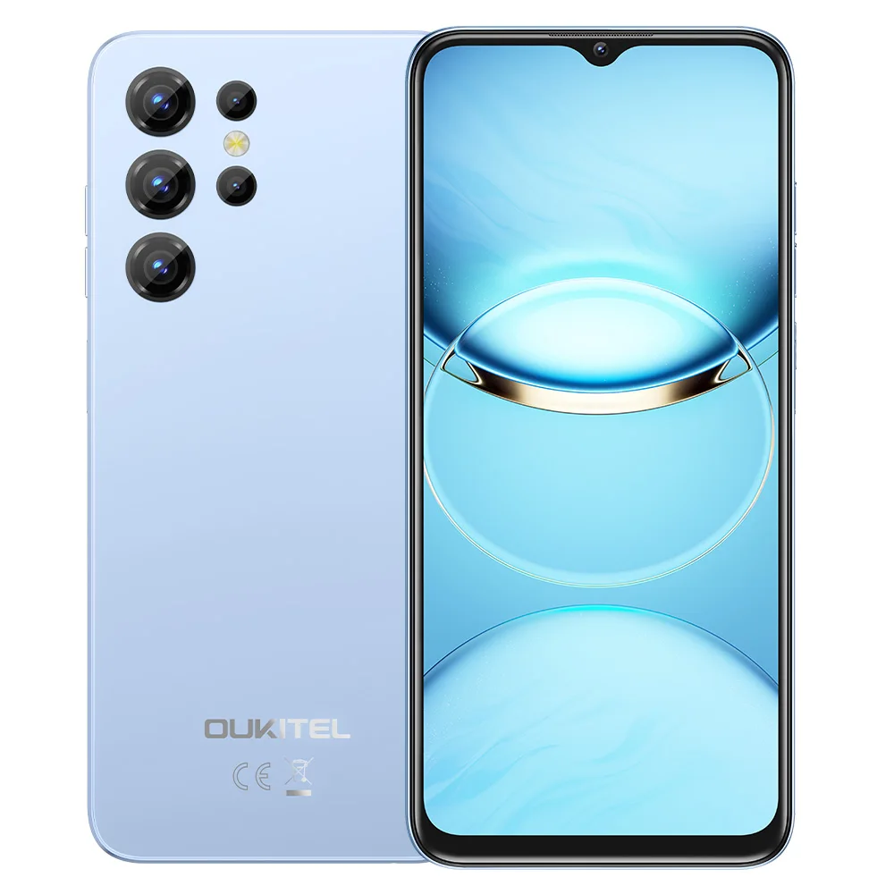 OUKITEL C1 スマホ本本 Android15 ブルー OUKITEL C1 Global Version - 6.52'' 120hz Android 15 Smartphone