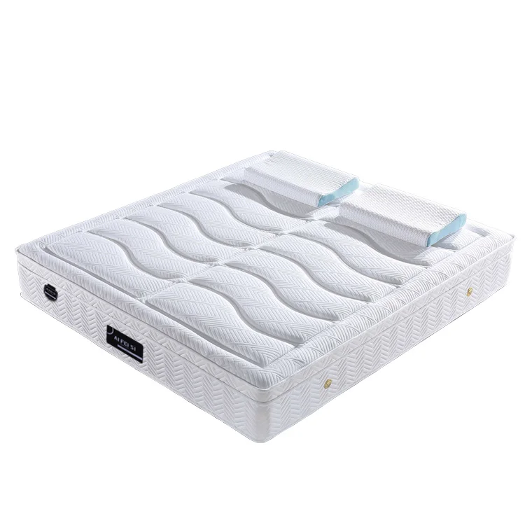 Amazon king size 7 zone pocket coil spring mattress aloe vera fabric for mattresses bed with queen mattress box