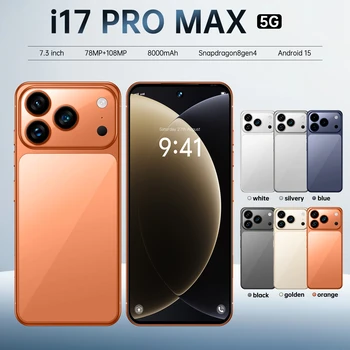 I17 PRO MAX - High-End Orange Color Smartphone with 1TB Memory
