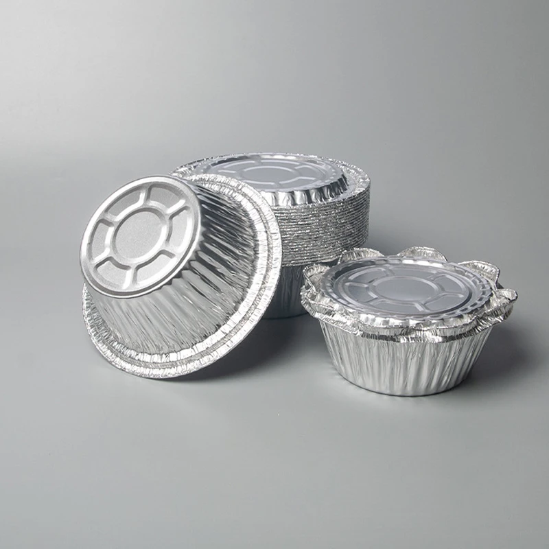 TIA YB77 Microwave Compatible Aluminum Foil Bowl Noodle Takeaway Container Quick Heat Foil Bowl for Instant Meals