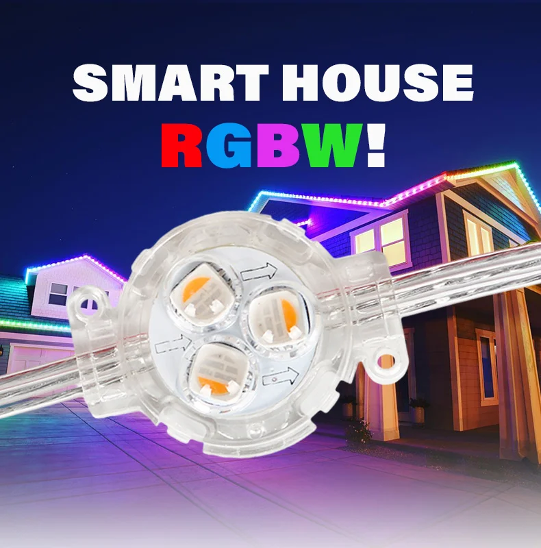Ucs2904 Rgbw Led Pixel Aluminum Track Point Lights 30mm 12v Ip68