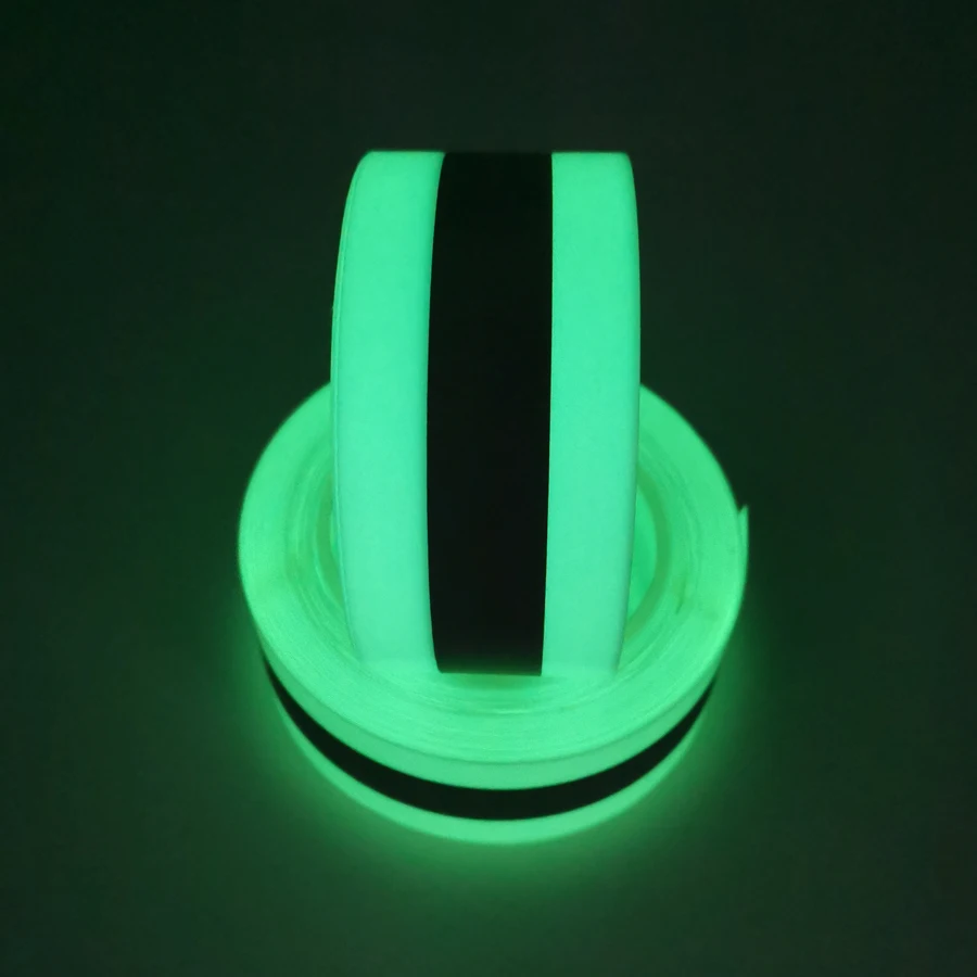 Photoluminescent Luminescent Reflective Polyester/TC Cotton Fabric Tape Tapes Glow in the Dark