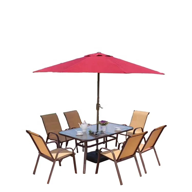 Aluminum Chairs Outdoor Table Set Hot Sell 7pcs Patio Garden Furniture Set Buy High Top Patio Furniture Set Outdoor Furniture Set Garden Line Patio Set Product On Alibaba Com