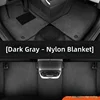dark gray-nylon blanket