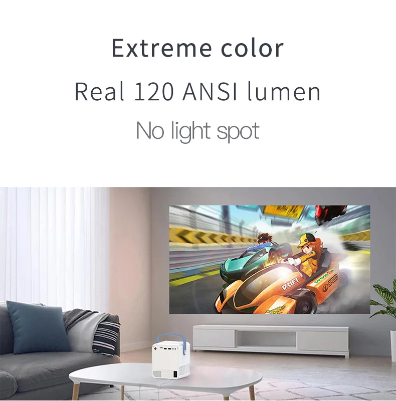 E300 Projector 4k 3d Android 7.0 Rk3128 Smart Portable Led Projector ...
