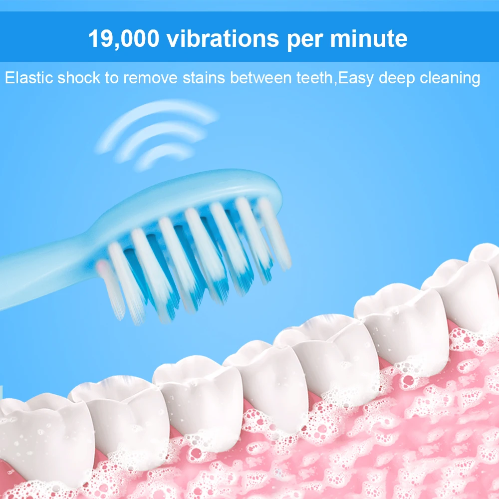 Профессиональный производитель электрической зубной щетки для детей и взрослых, звуковая электрическая зубная щетка, аккумулятор 3PSC, мягкая щетина