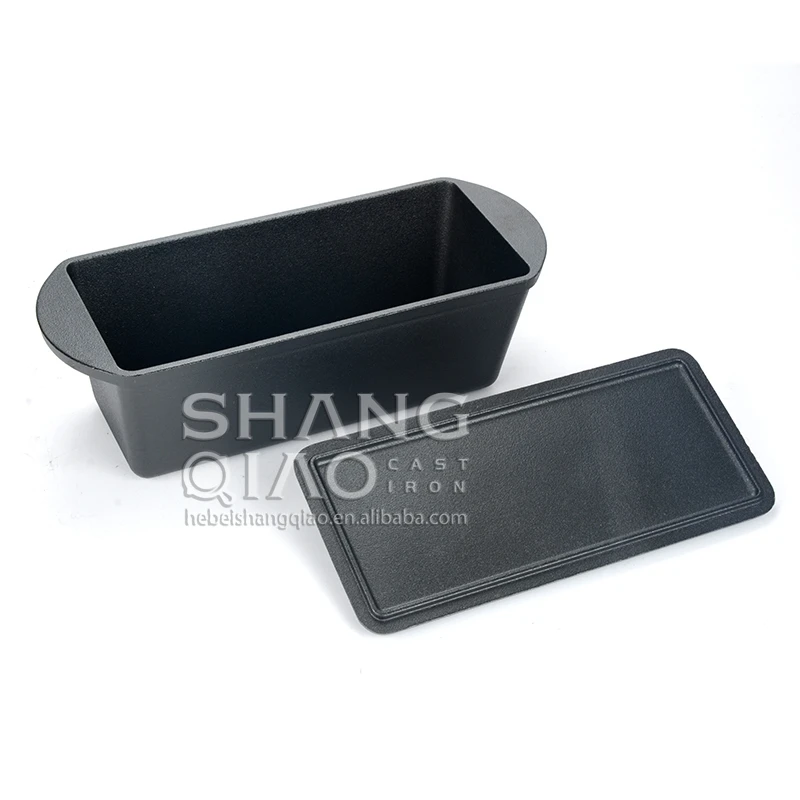 Preseasoned Cast Iron Loaf Pan With Lid Bread Kit Cast Iron