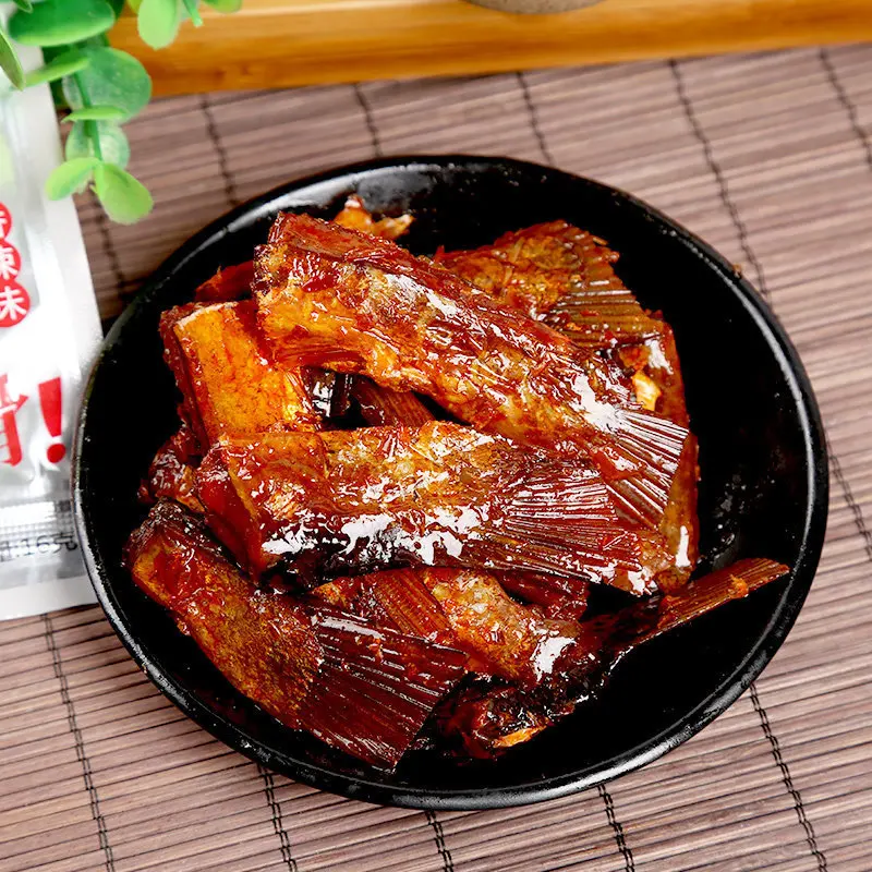 Dongtingge рыбий хвост стейк с рыбьим хвостом 26 г пряные и слегка острые рыбные хвосты Специальные закуски из Хунана