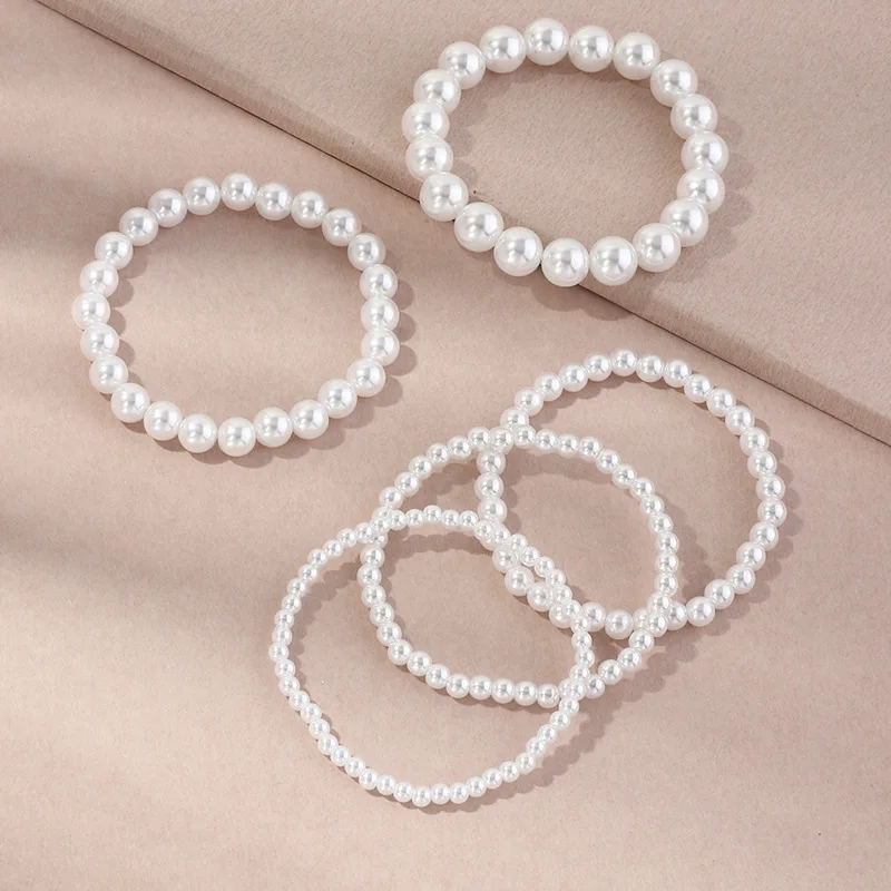 large and small pearl beads bracelet