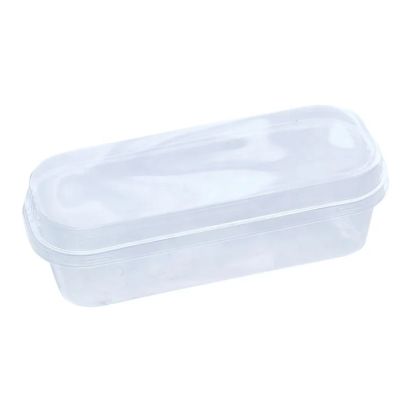 Rectangular Cake Box Transparent Cheesecake Dessert Pudding Packaging Plastic Boxes