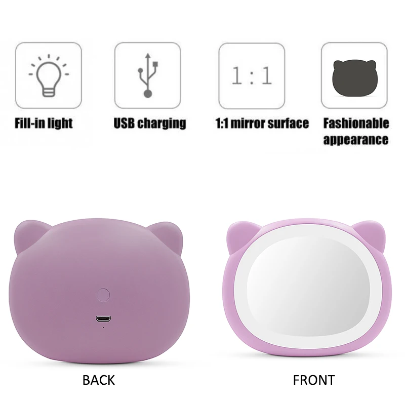 Cat Style Mini De Luz Led Selfie Fill Light Tik Tok Makeup Mirror Desktop Beauty Lamp LED Selfie Ring Light