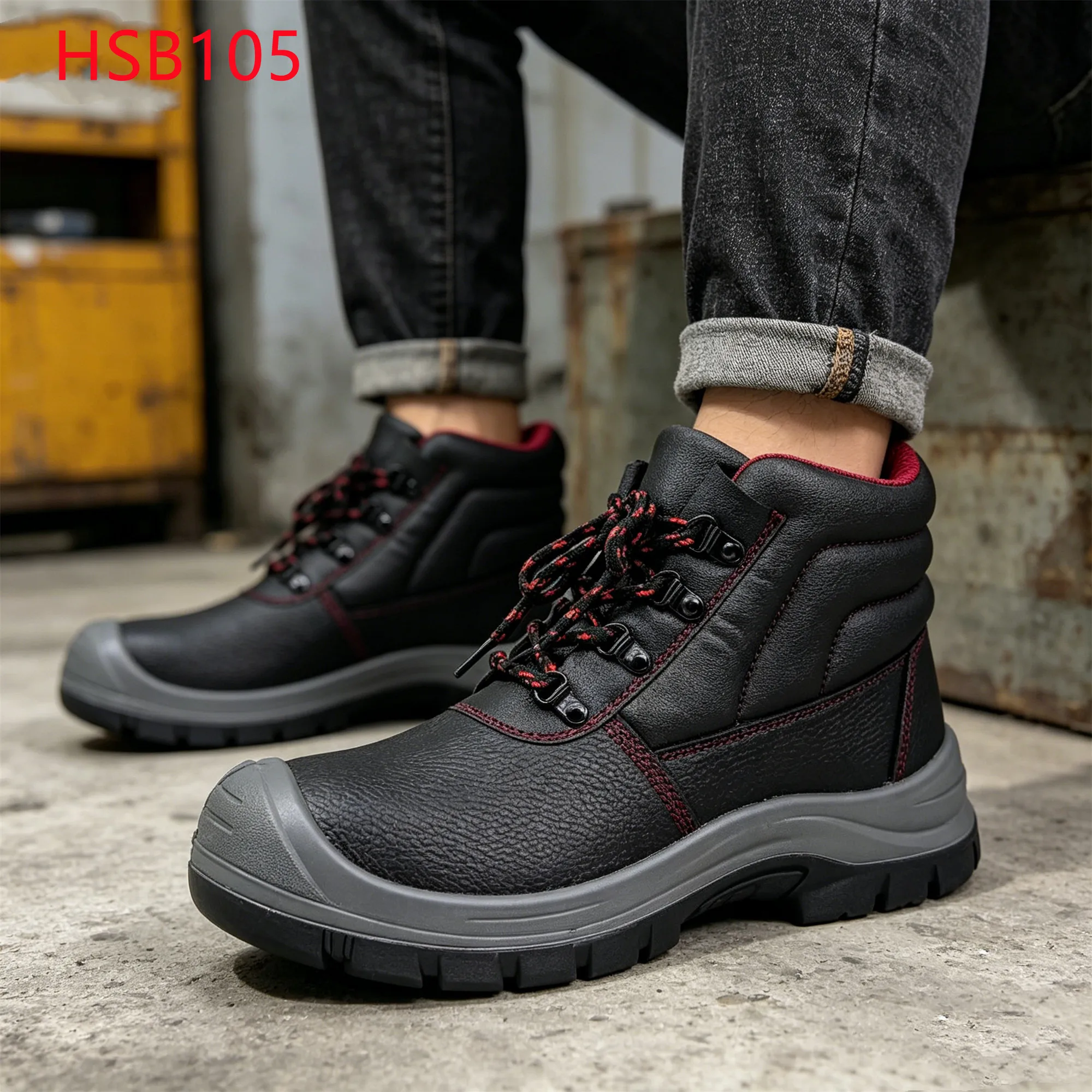 LXG,scaffolding Work Resisting Heavy Falls Safety Boots Shipbuilding Penetration-resistant Sole S3 Grade PPE Work Shoes HSB105
