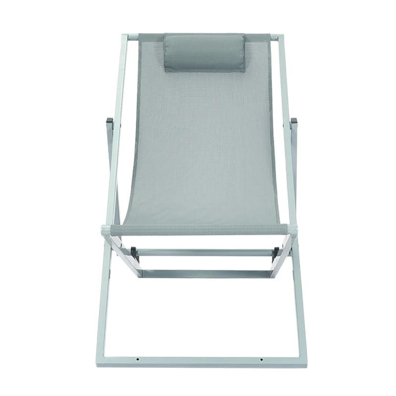 Poltrona leggera e comoda in alluminio pieghevole da campeggio