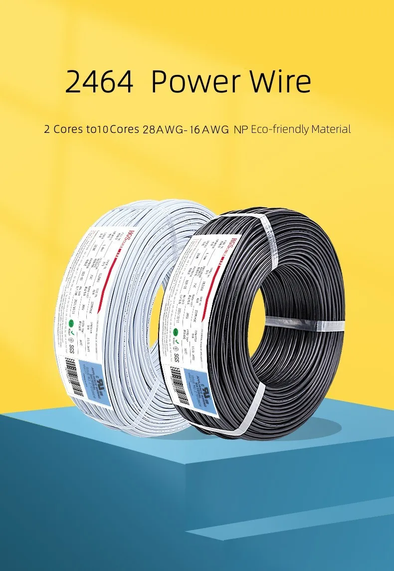 nuevos productos explosivos 22awg 4C 2464 control de potencia de alambre de cobre