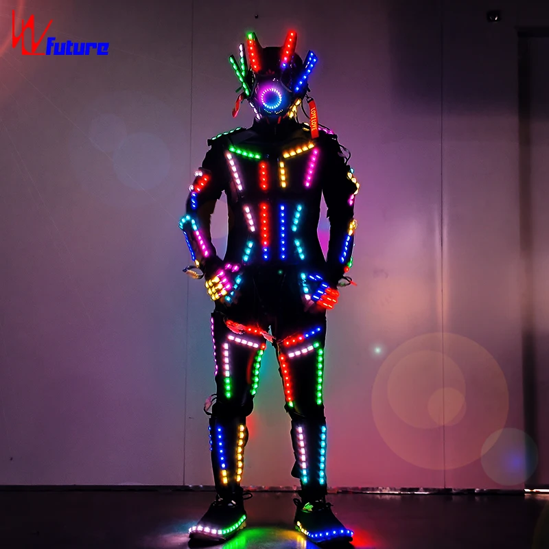 Smart Remote Control Fluorescent Cyberpunk Performance Costume Glowing