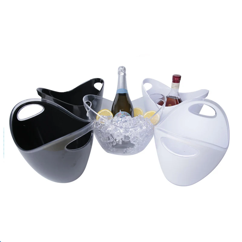 4 Liter Large Plastic Ice Buckets Beverage Tubs Wine Bucket Bowl For ...