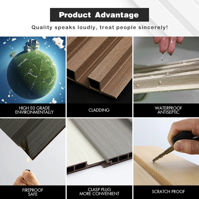 Wholesale Modern WPC Wallpaper Panels for Interior Wall Cladding for Living Room Bathroom Bedroom Background Wall