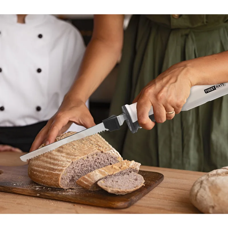 Customized 7.4V Rechargeable Electric Knife Durable Stainless Steel Cordless Bread Knives with CE
