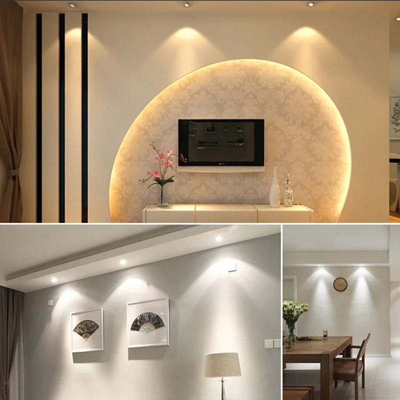 LED Spot Light 220V GU10 MR11 MR16 12V Pin Small Spotlight Ceiling Light Source
