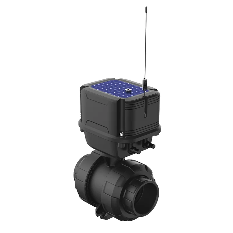 Solar Panel and Battery Operated LoRa 169 MHz 433 MHz 868 MHz Connected Smart Ball Valve