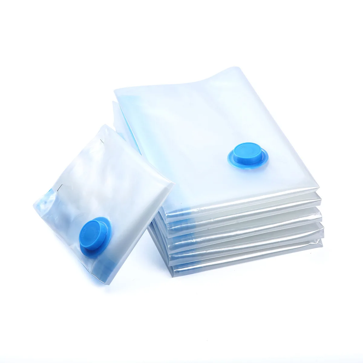 Plastic Space Saver Hand Pump Vacuum Compression Storage Bags For