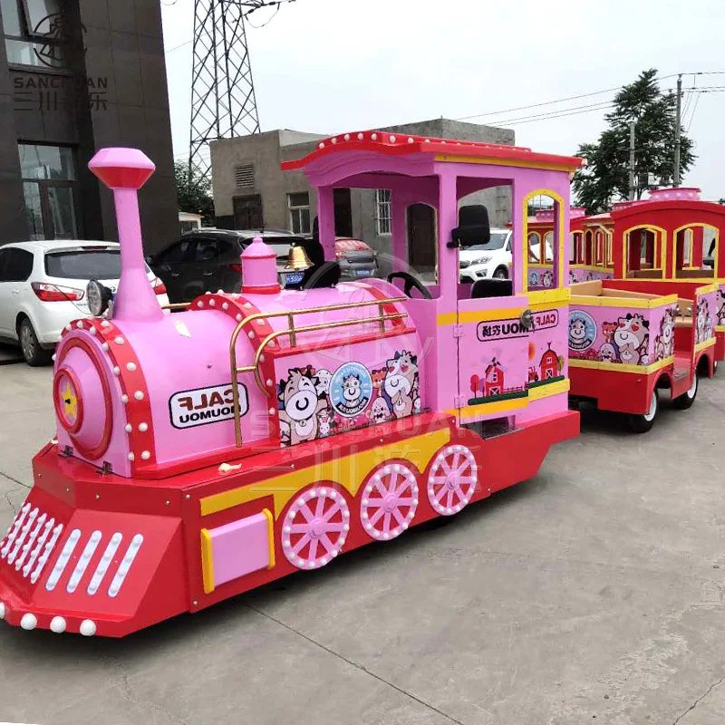 pink electric train