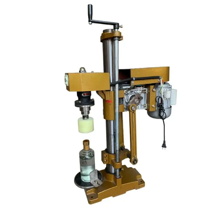 Customized Small Manual Semi Automatic Plastic Glass Wine Bottle Screw Capping Water Honey Perfume Rotary Capping Machine