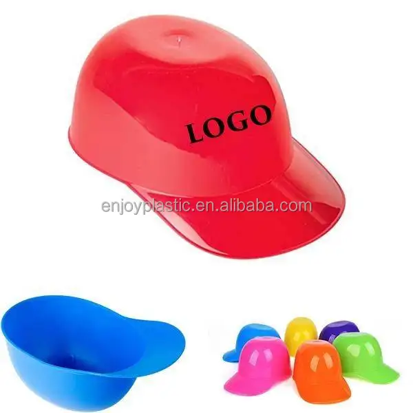 Personalized 8 Oz.ice Cream Sundae Helmet Shape Plastic Baseball Hat
