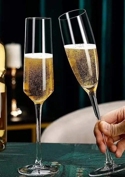 Glass Champagne Flutes Wine Goblet Wine Glasses Goblet Embossed Buy