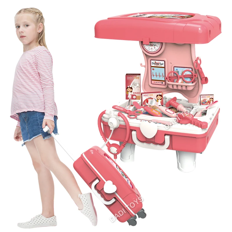 Role Playing Medical Trolley Toy Box Doctor Toys for Kids