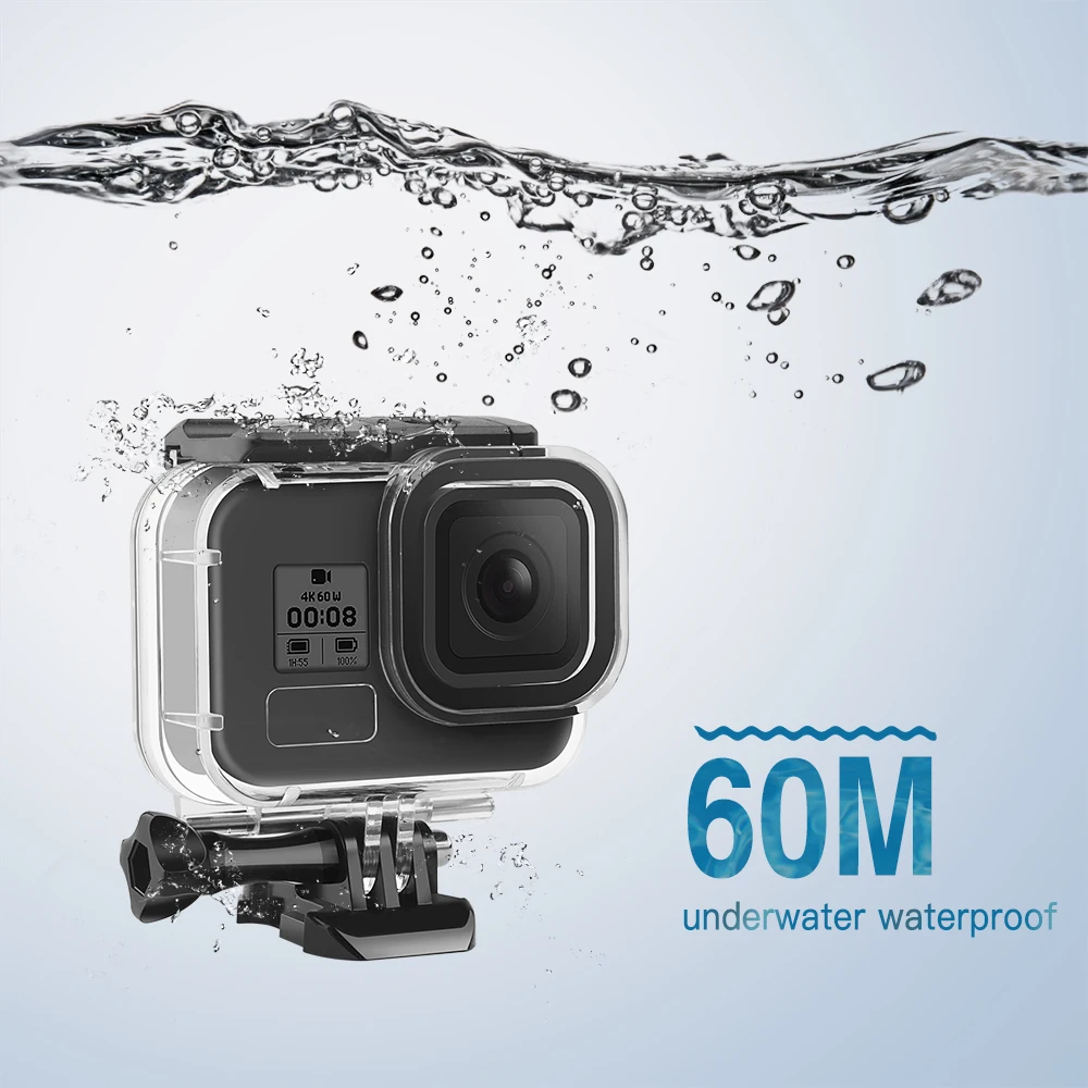 Shoot For Gopro 8 60m Underwater Waterproof Case For Gopro Hero Camera - Buy Funda Para Cámara Hero 8,Funda Gopro Hero 8,Funda Gopro 8 Product Alibaba.com