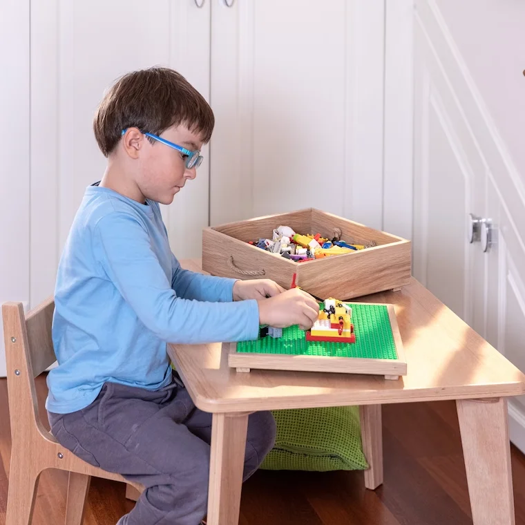 タイプ モンテッソーリ離乳テーブルと椅子セット合板幼児家具ゲームテーブルキッズデスク赤ちゃん学習テーブル椅子セット Buy Table