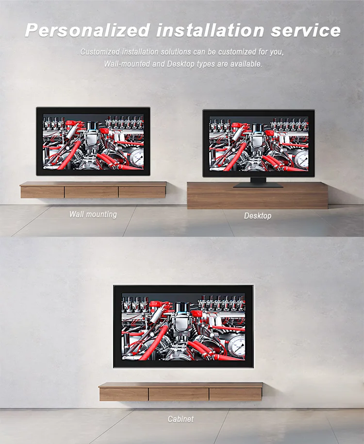 13.3 Inch IP65 Aluminum Pure Flat All-in-One PC Tablet PCAP Touch AMD IPS Android Industrial Business Use Panel PC