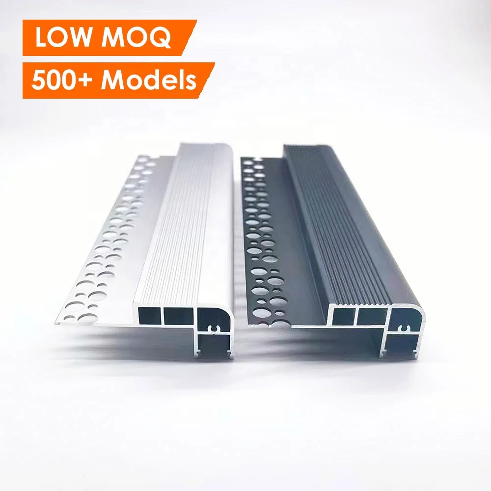 Step Nosing Light Stairs LED Profile Surface Mounted Staircase Aluminum LED Profile for Stairs Lighting