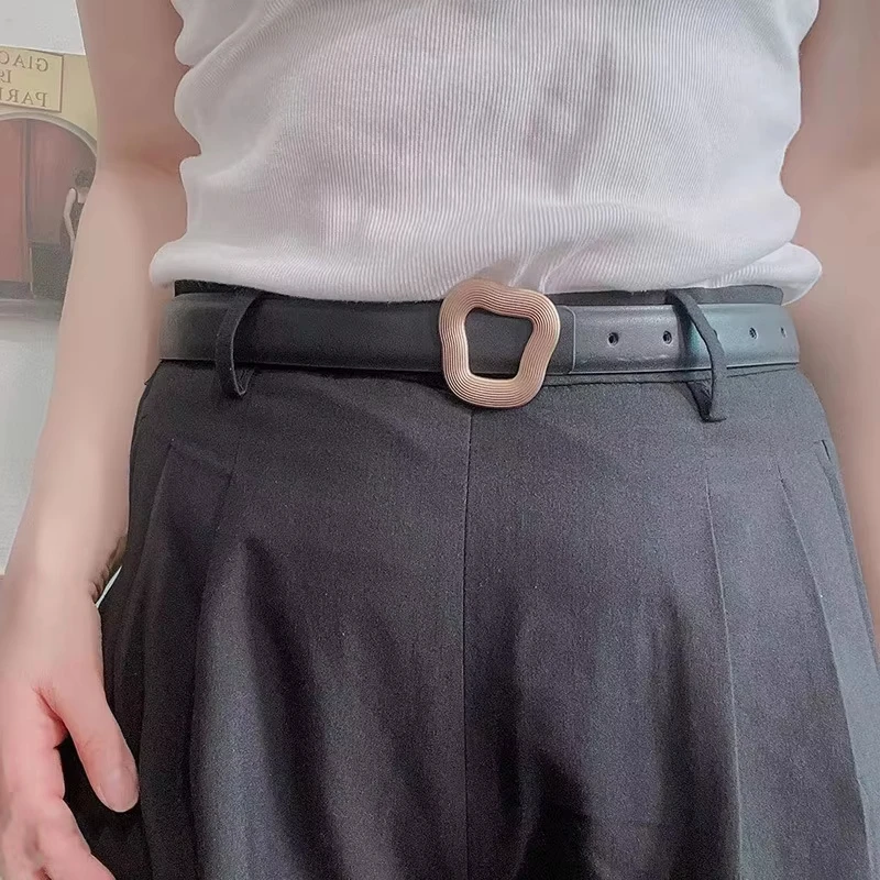 Fashion Wholesales Ladies Pu Belt for Women Purple Black Customized Time Buckle Adjustable Pcs Color Material Zinc Origin Sample