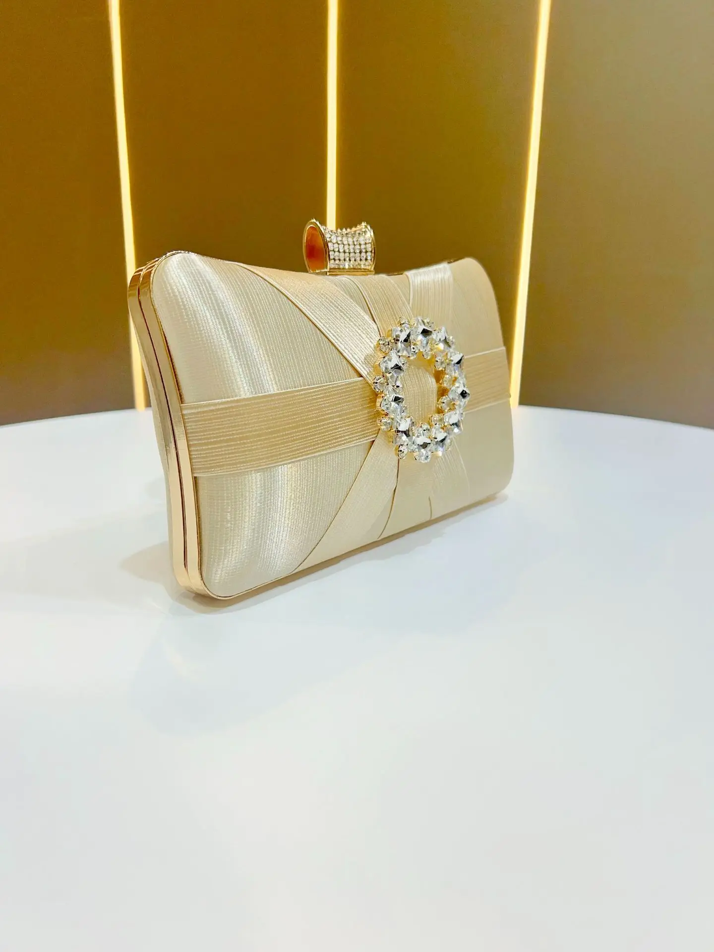 formal dress purse BABEYOND Metallic Pleated Party Clutch Purse, Handbags, Silver,
