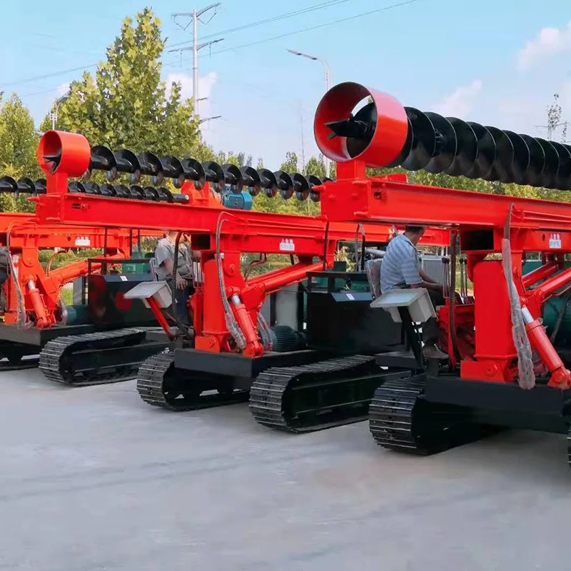 Pile Driver Machine in Malaysia Floating Pile Driver Spiral Rotary Pile Driver