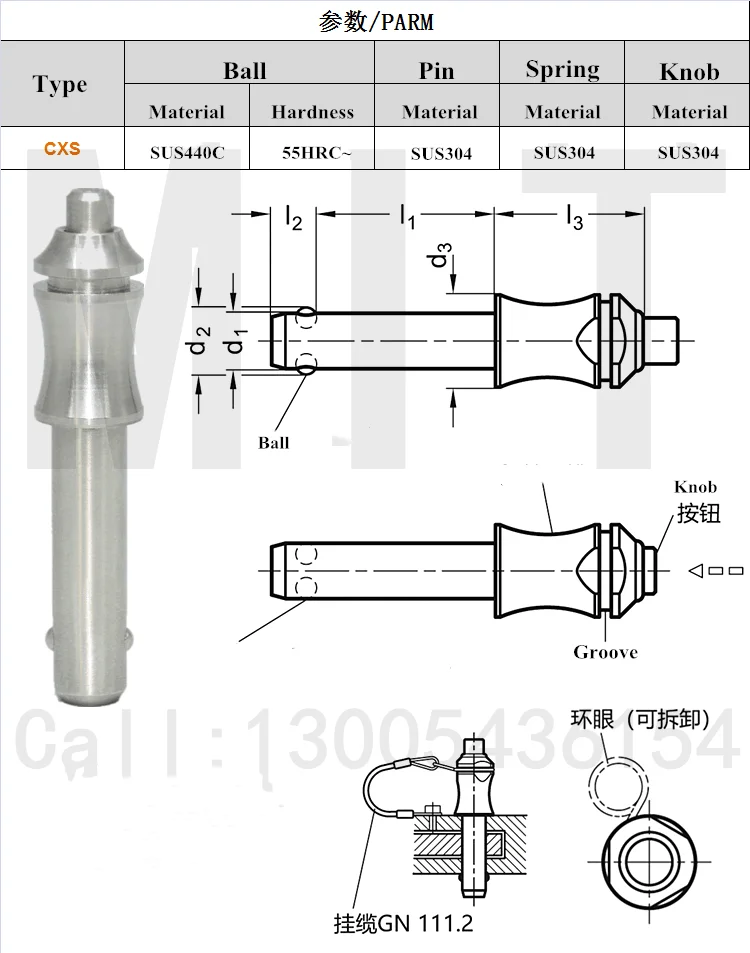 factory outlet stainless steel ball lock