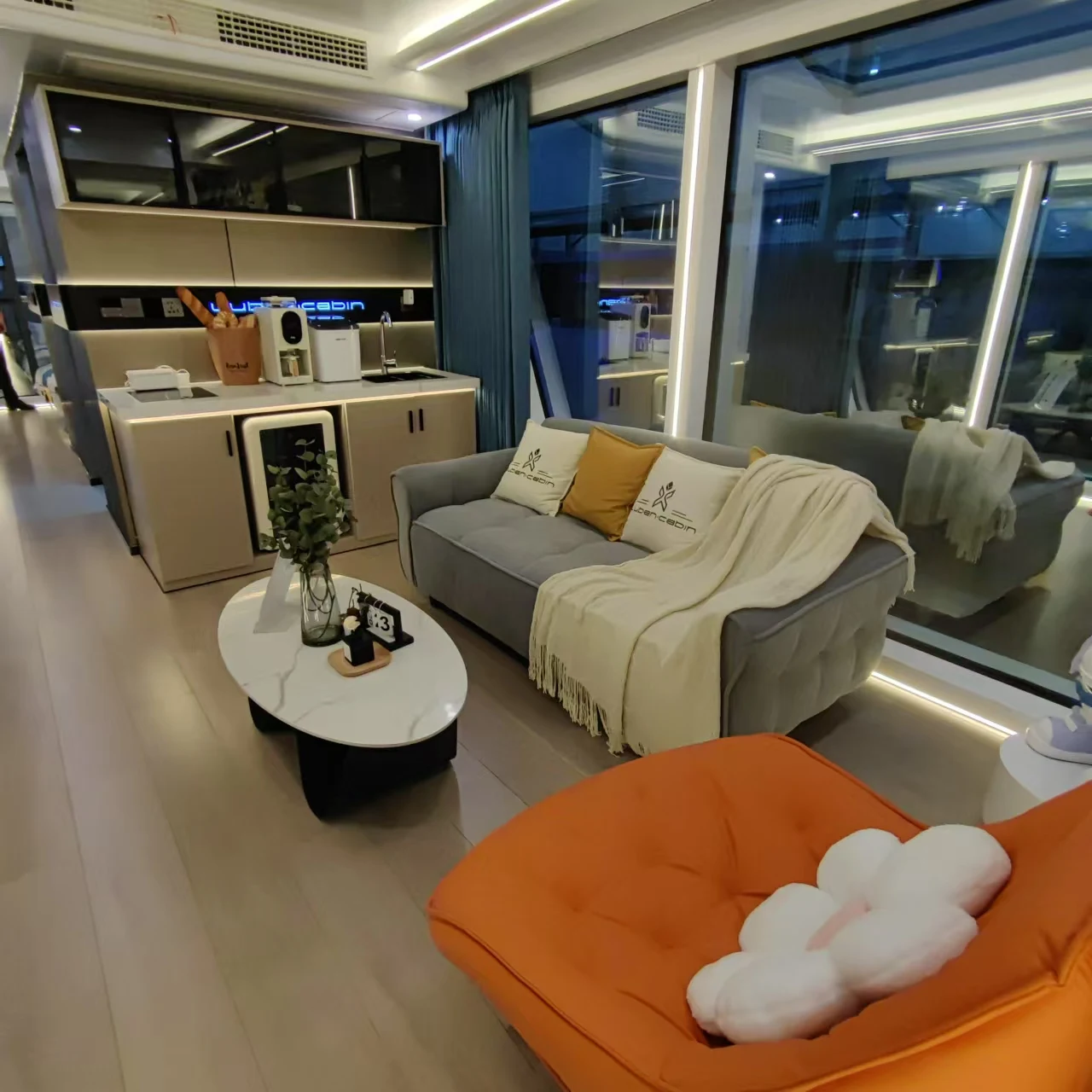 Luxury Modular Prefab House Container Cabin With Tiny Concrete House Manufactured in China by Luxury Prefab House Producer