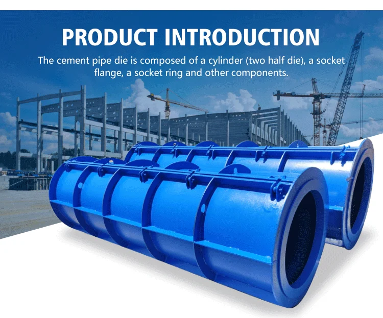 Precast Concrete Drainage Culvert Pipe Mold Easy Operation Precast
