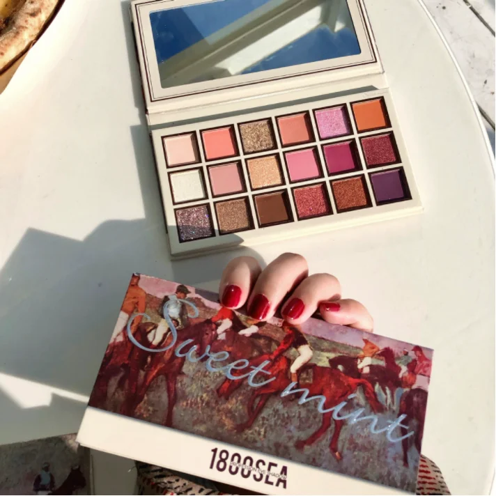 
 Customized private label high pigmented eye shadow Wholesale make your own eyeshadow palette 18 Colors DIY Eyeshadow Palette  