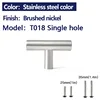 T018 single hole Stainless steel color