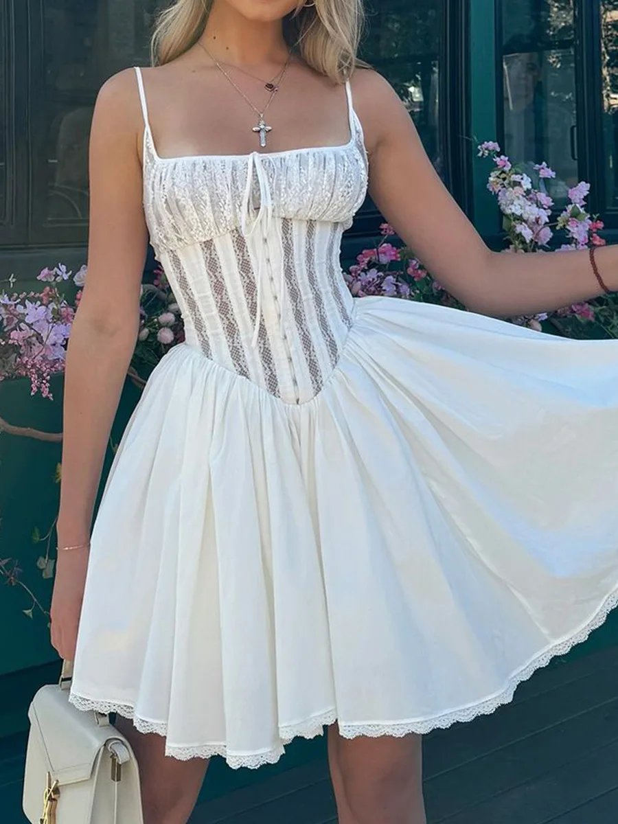 Casual Women's Dresses for Parties Mini Sleeveless White Birthday Dress  Fashion a Line Sexy Dresses Woman 3103| Alibaba.com