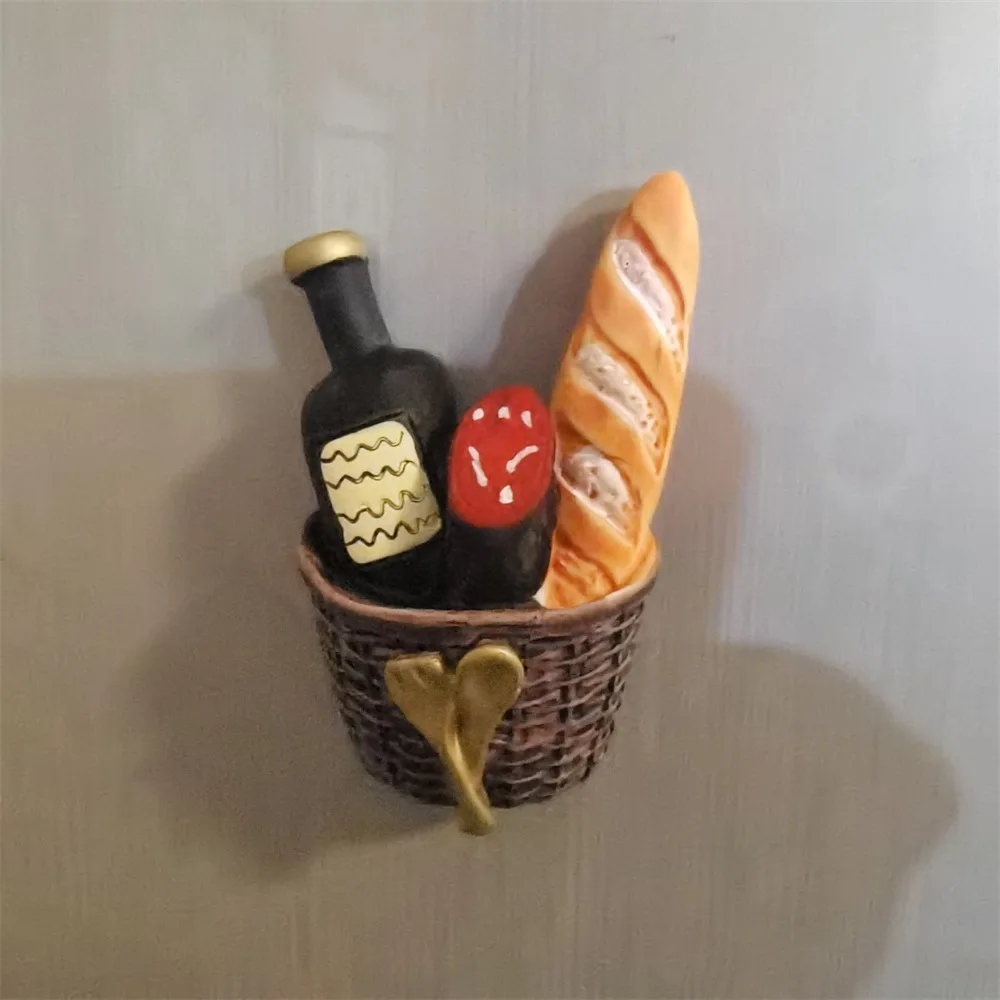 Cute 3d Food Refrigerator For Fridge Funny Home Decoration Dry