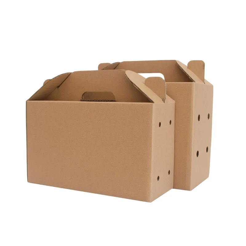 Wholesale Corrugated Kraft Iridescent Gable Boxes Food Packaging With 