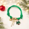 Ciondolo per albero di Natale in corda verde