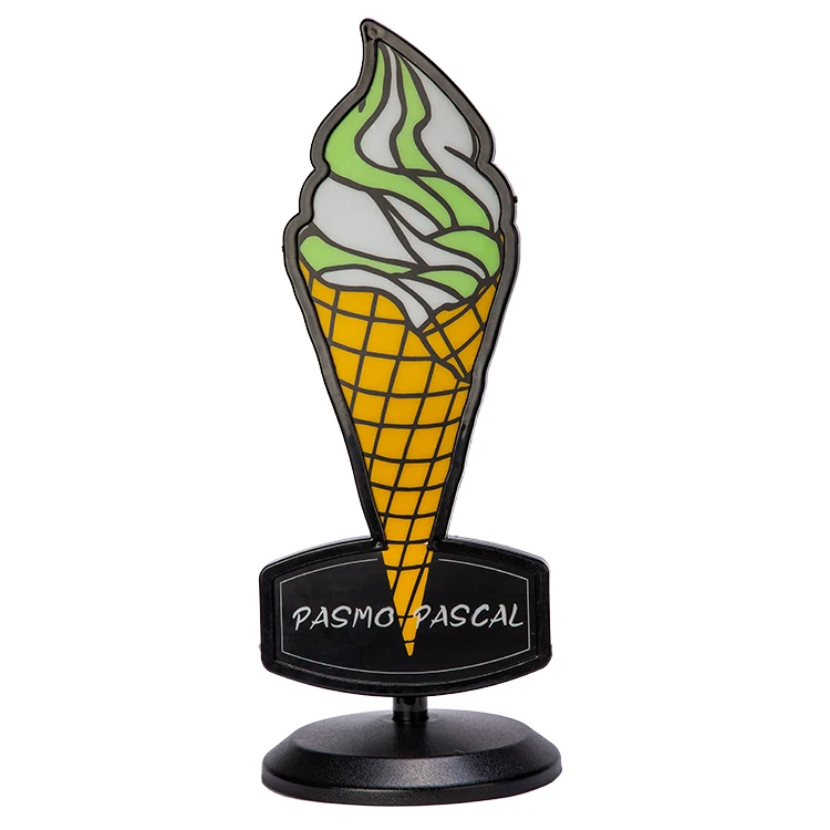 Настольная лампа 3d в форме мороженого для украшения